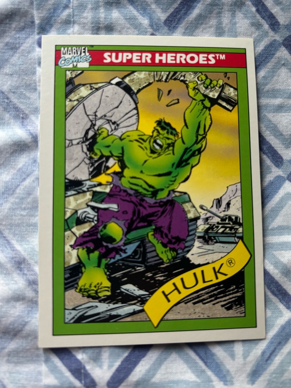 1990 Impel Marvel Universe Trading Card - #3 Hulk.
